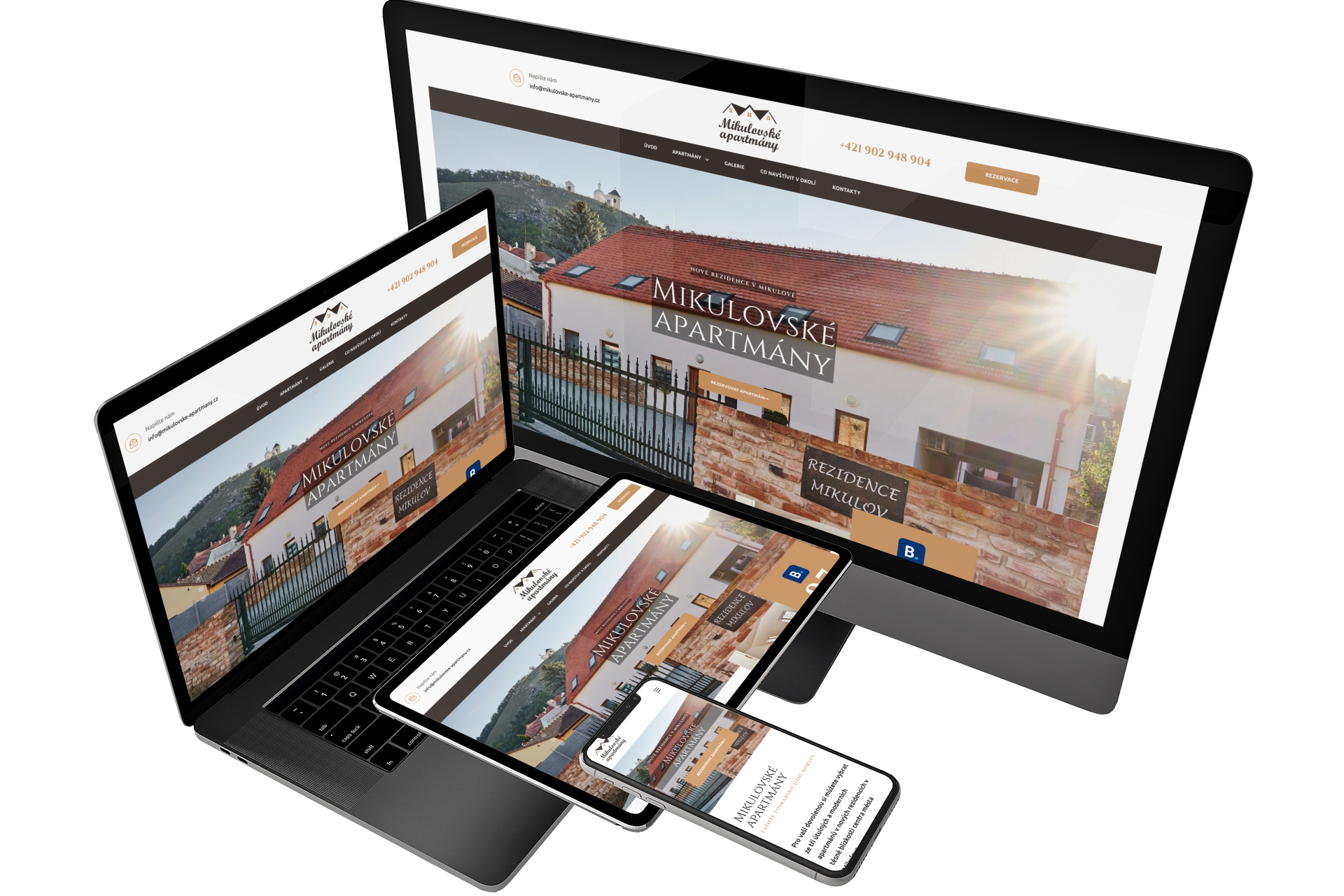 Tvorba webu mikulovske-apartmany.cz