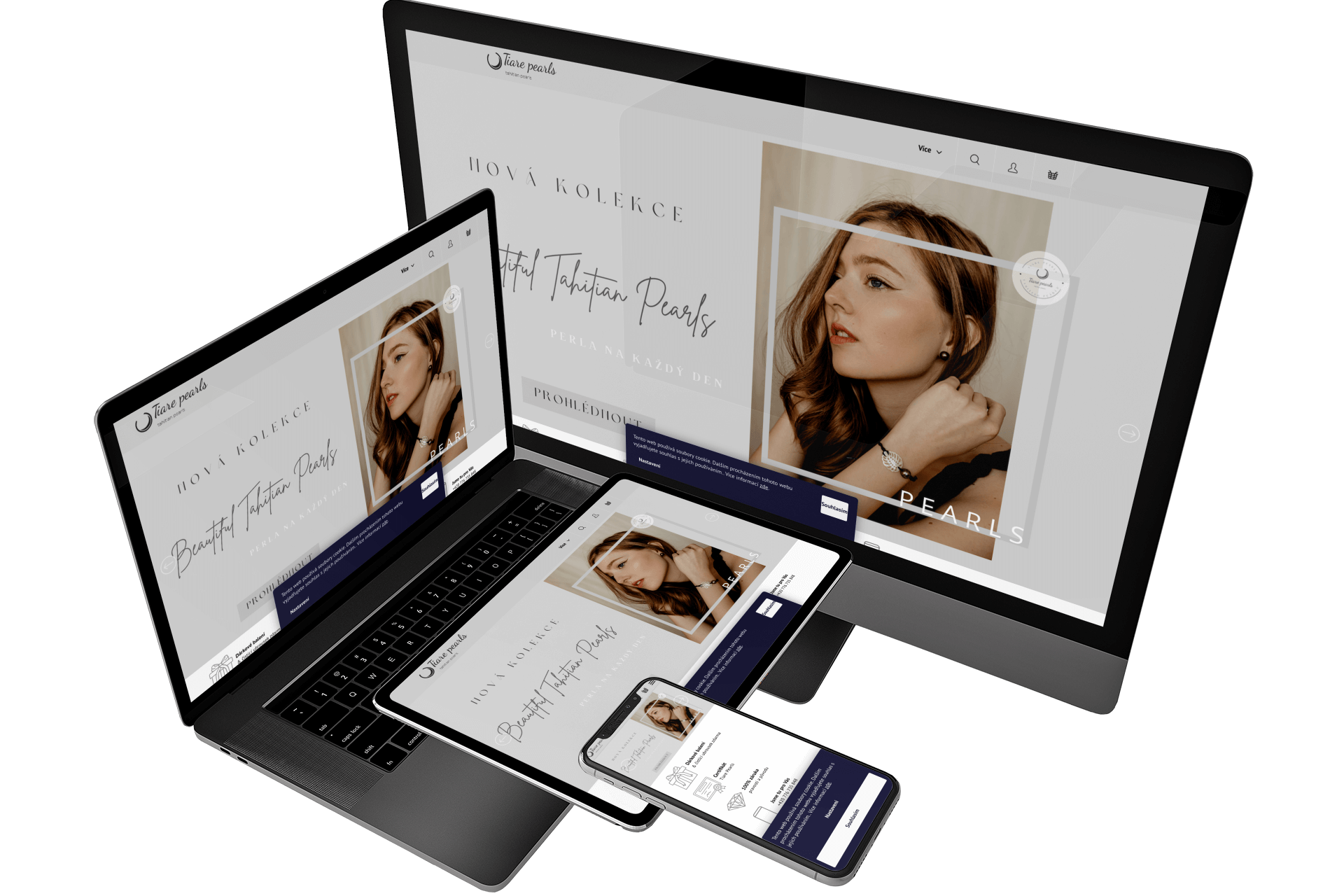 Tvorba e-shopu tiarepearls.cz