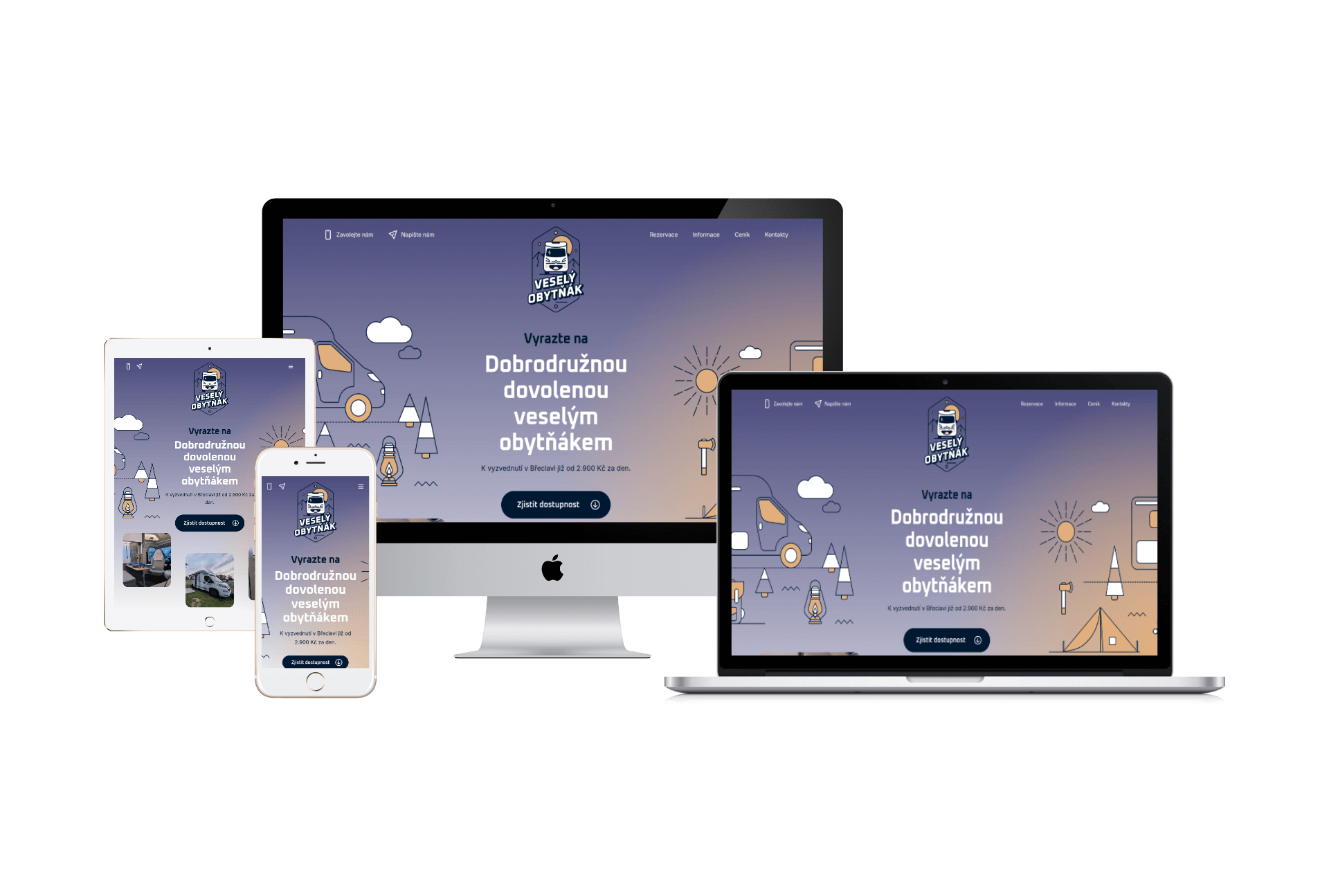 Tvorba webu pro Veselý obytňák Tvorba webu pro Veselý obytňák